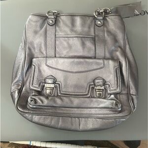 Sliver coach bag